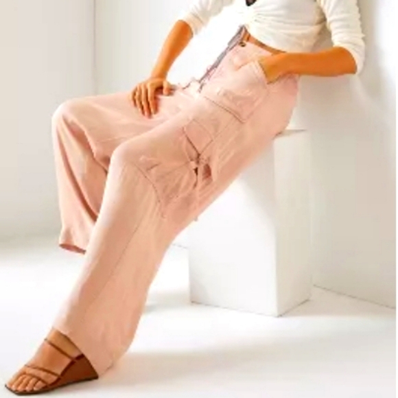 Silky cargo pants from Anthropologie - Picture 1 of 10
